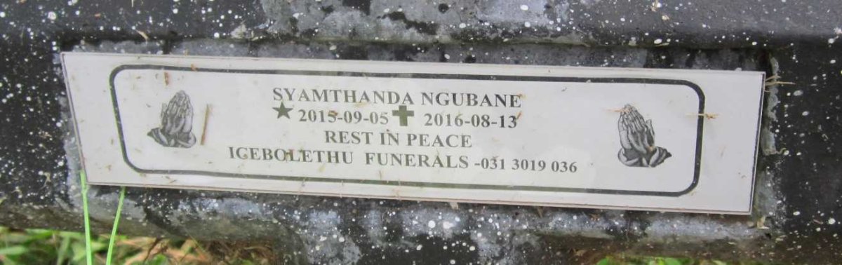 NGUBANE Syamthanda 2015-2016