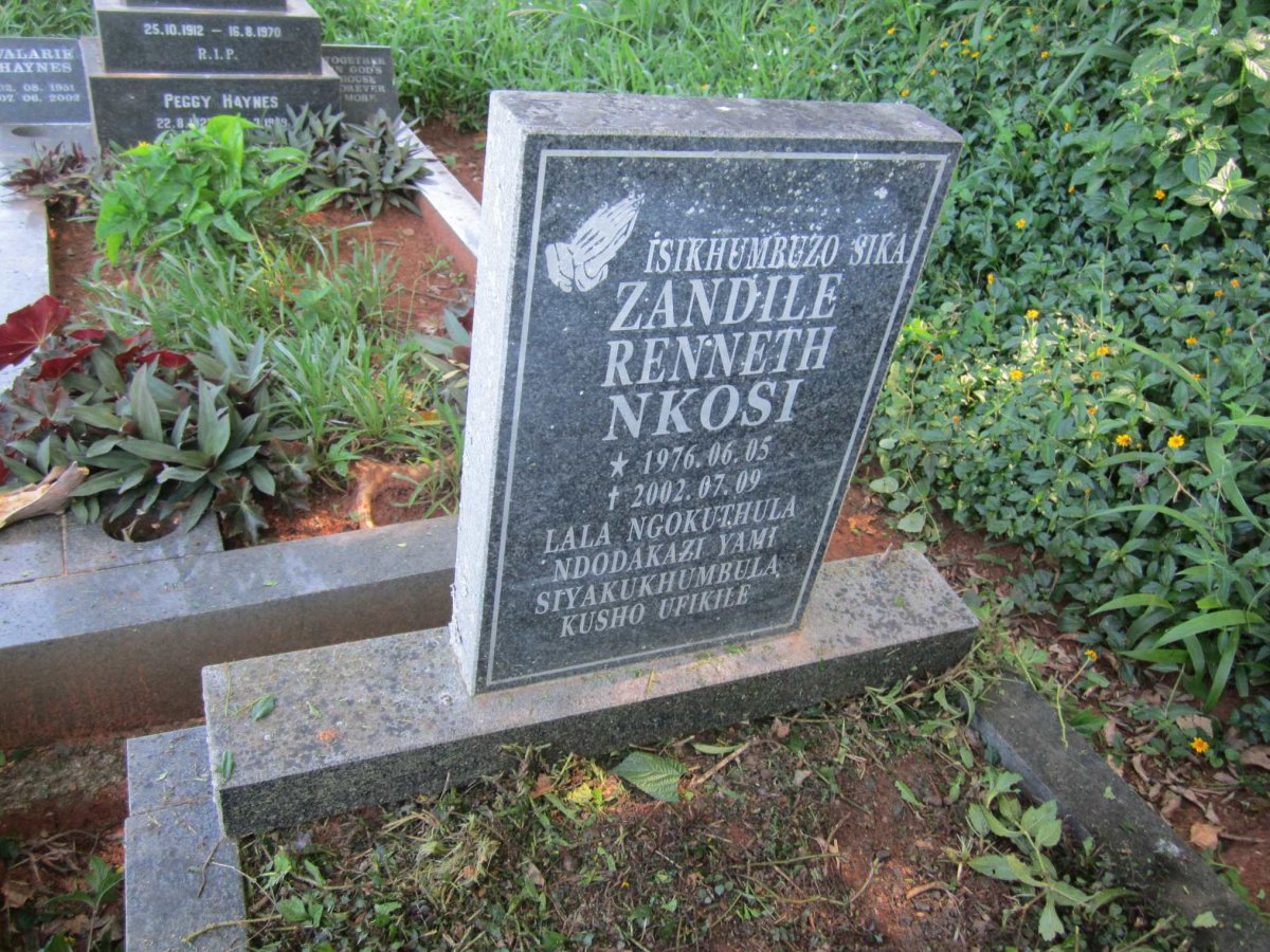 NKOSI Zandile Renneth 1976-2002