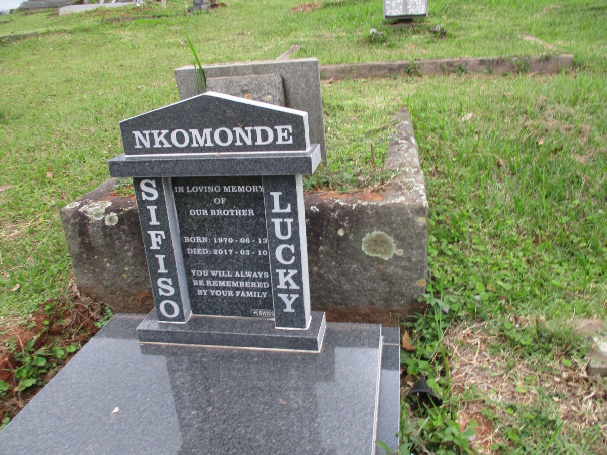 NKOMONDE Sifiso Lucky 1970-2017