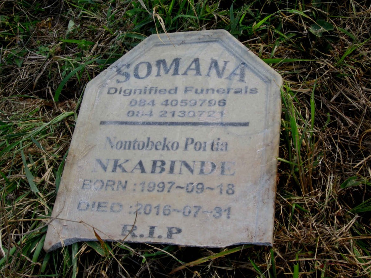 NKABINDE Nontobeko Portia 1997-2016