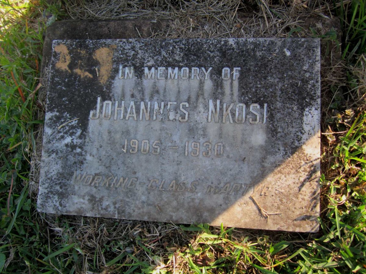 NKOSI Johannes 1905-1930