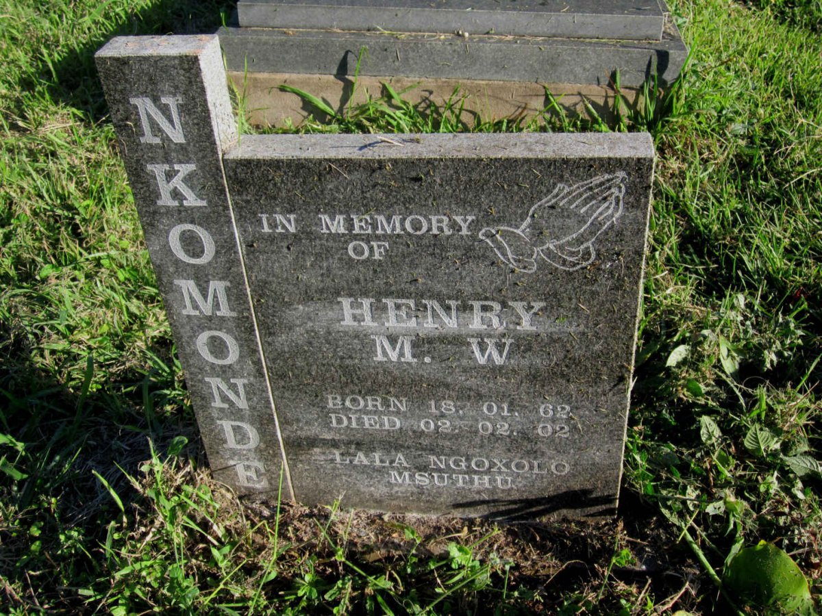 NKOMONDE Henry M.W. 1962-2002