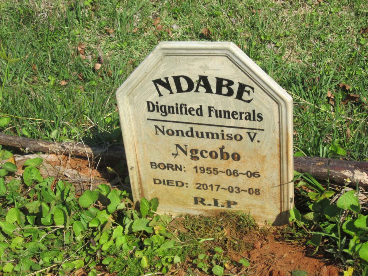 NGCOBO Nondumiso V. 1955-2017