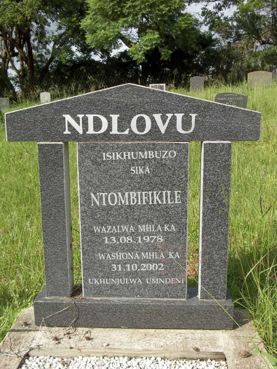 NDLOVU Ntombifikile 1978-2002