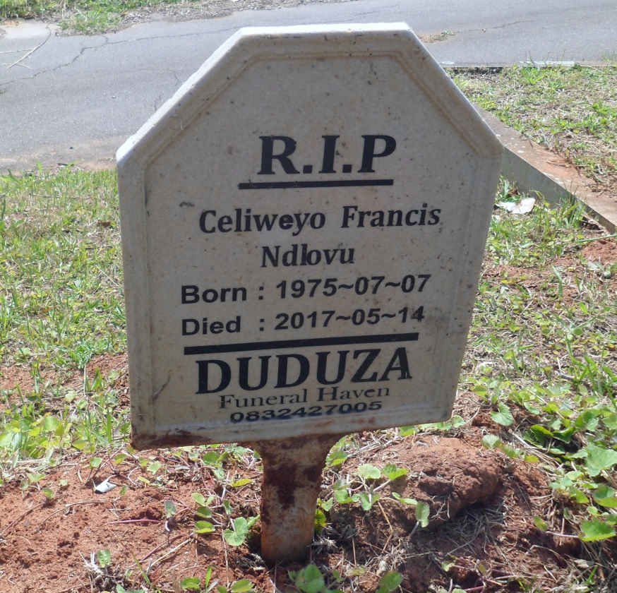 NDLOVU Celiweyo Francis 1975-2017