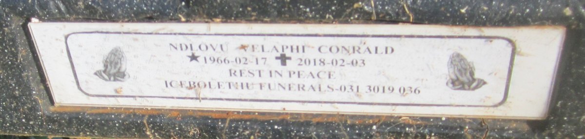 NDLOVU Velaphi Conrald 1966-2018