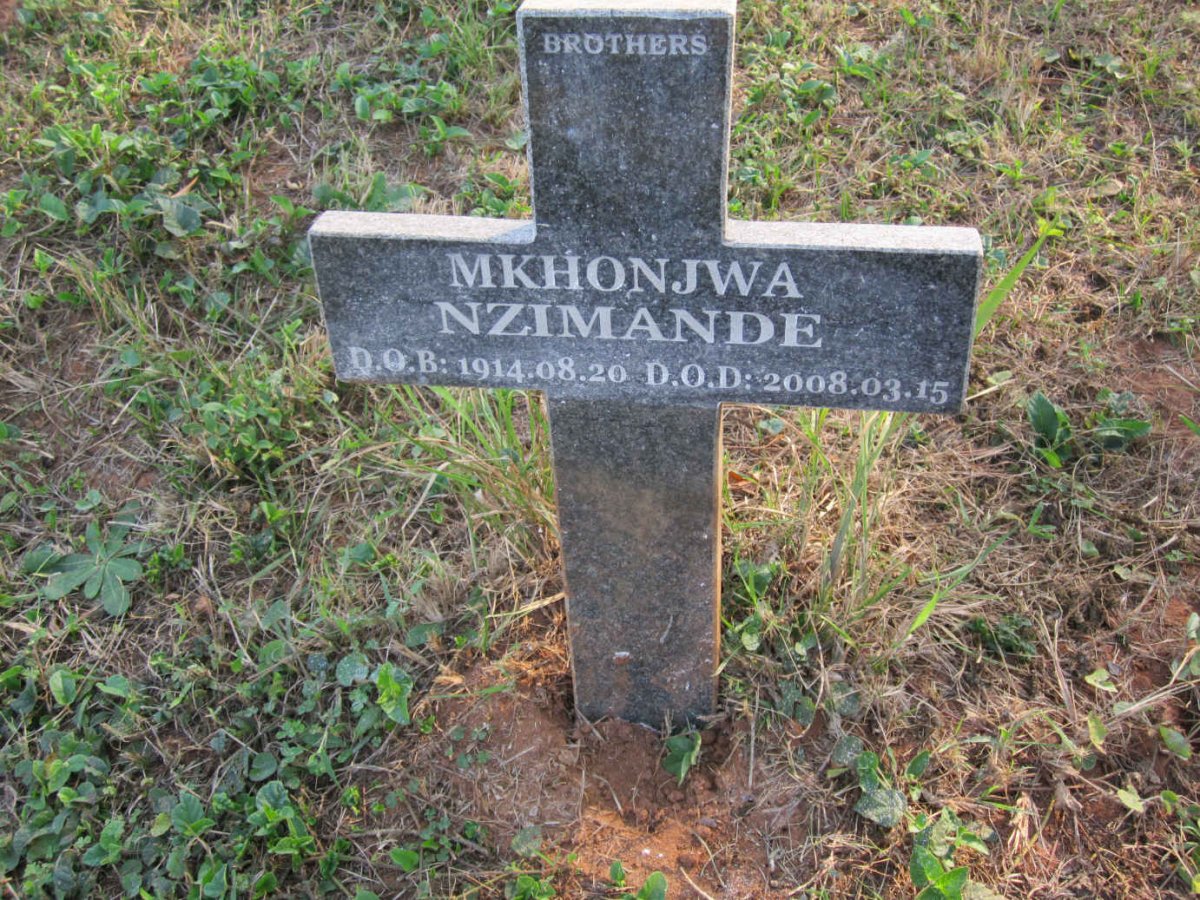 NZIMANDE Mkhonjwa 1914-2008