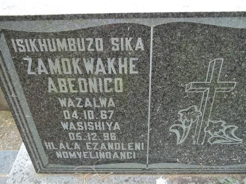NZIMANDE Zamokwakhe Abednigo 1967-1996