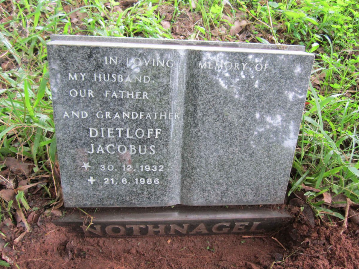 NOTHNAGEL Dietloff Jacobus 1932-1986