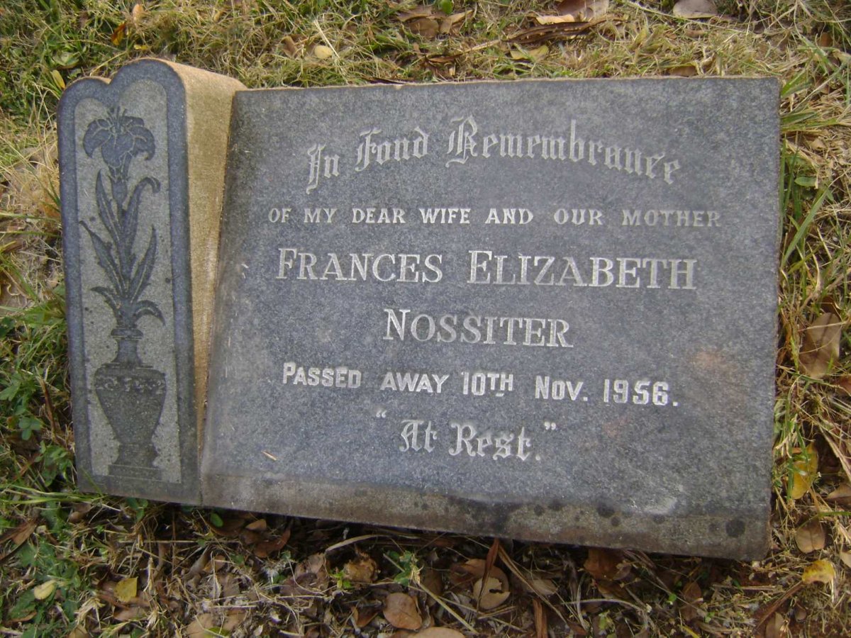 NOSSITER Frances Elizabeth -1956
