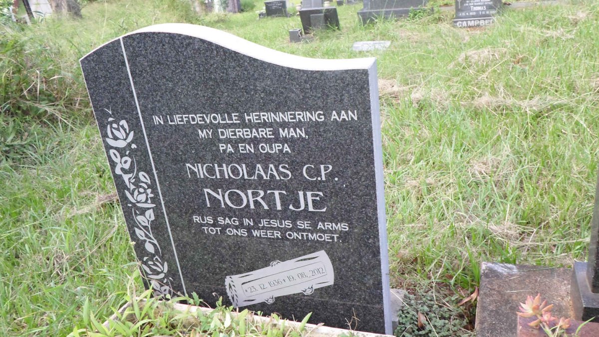 NORTJE Nicholaas C.P 1936-2012