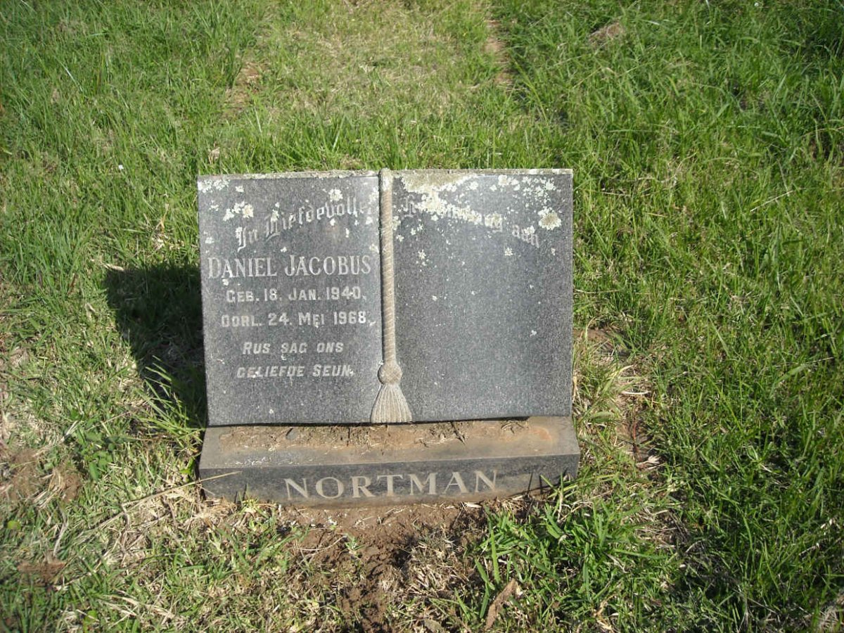 NORTMAN Daniel Jacobus 1940-1968