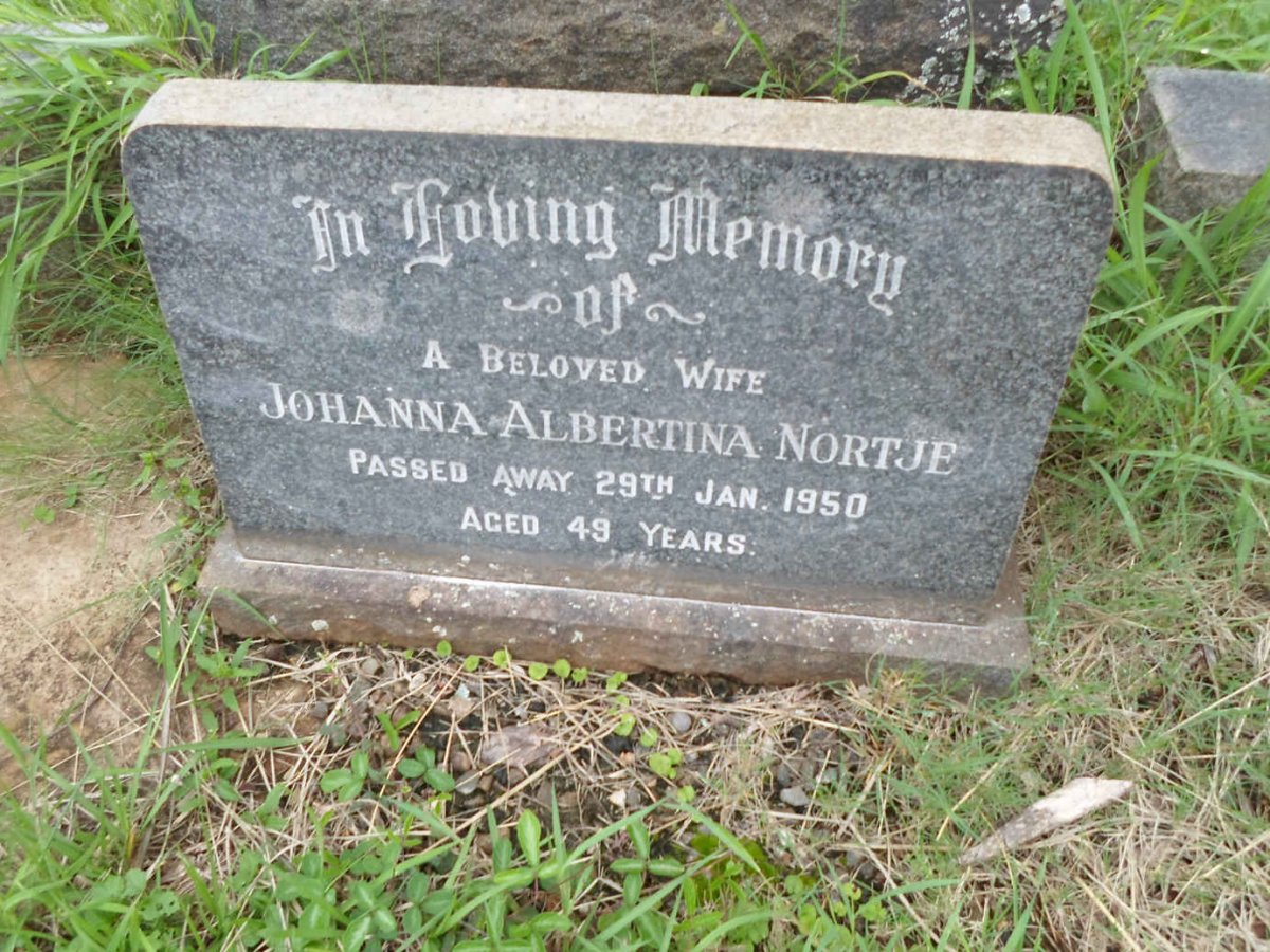 NORTJE Johanna Albertina -1950