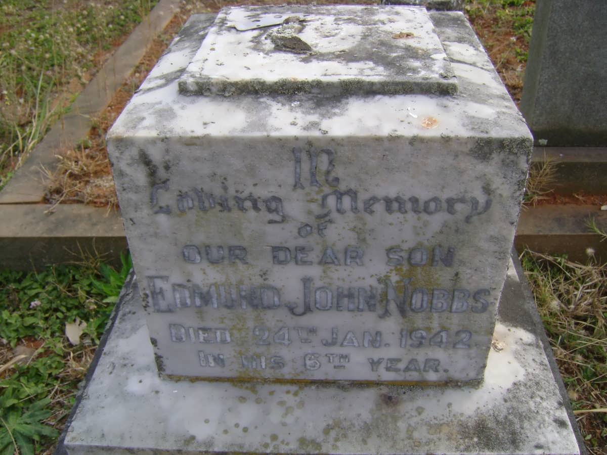NOBBS Reginald John 1901-1983 &amp; Marie Antoinette 1903-1980 :: NOBBS Edmund John -1942