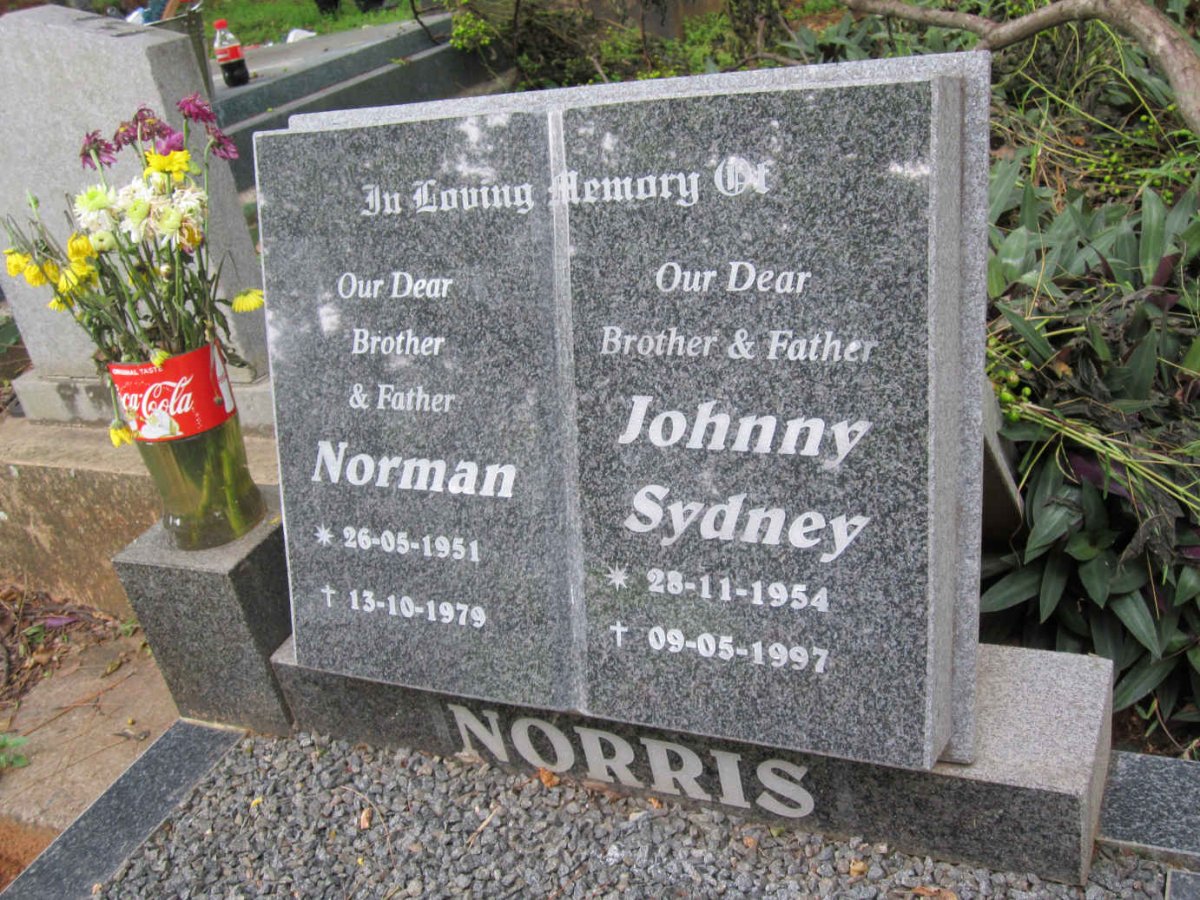 NORRIS Norman 1951-1979 :: NORRIS Johnny Sydney 1954-1997