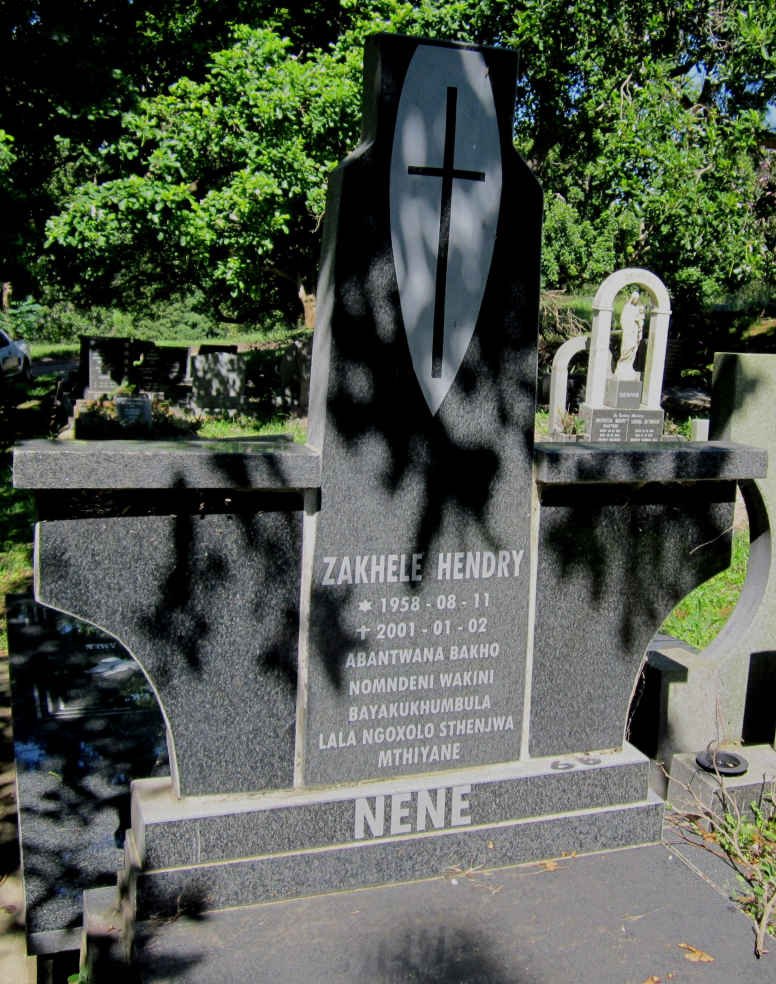 NENE Zakhele Hendry 1958-2001