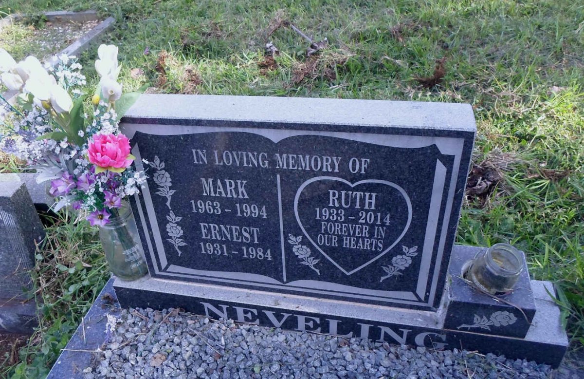 NEVELING Mark 1963-1994 :: NEVELING Ernest 1931-1984 :: NEVELING Ruth 1933-2014