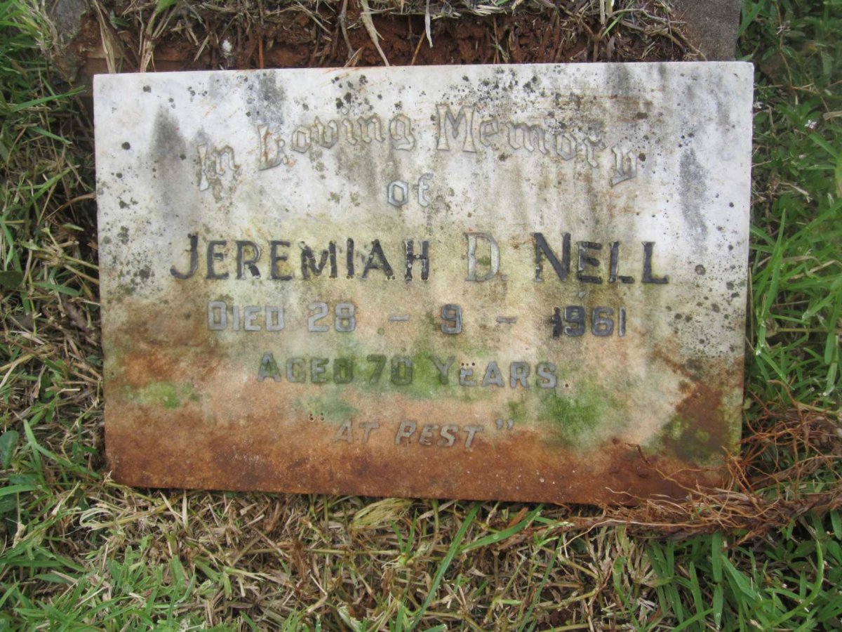 NELL Jeremiah D  -1961