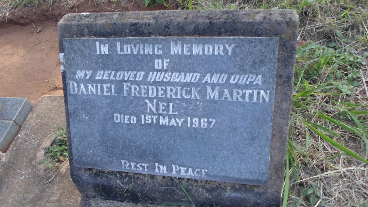 NEL Daniel Frederick Martin -1967
