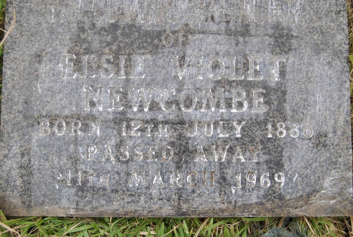 NEWCOMBE Elsie Violet 1886-1969