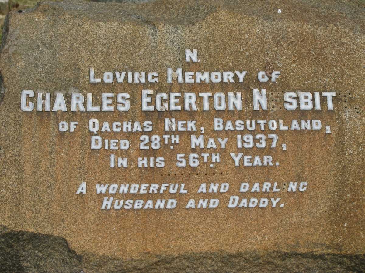 NESBITT Charles Egerton -1937