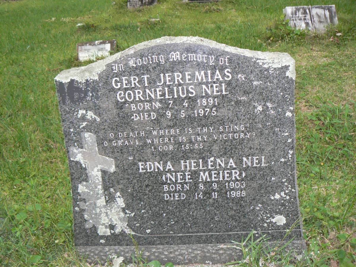 NEL Gert Jeremias Cornelius 1891-1975 &amp; Edna Helena MEIER 1903-1988