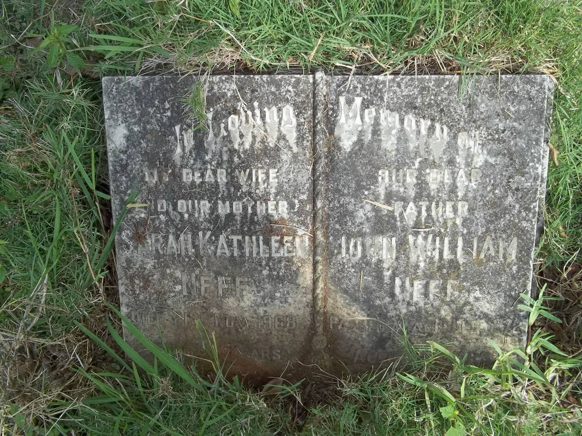 NEFF John William -1972 &amp; Sarah Kathleen -1968