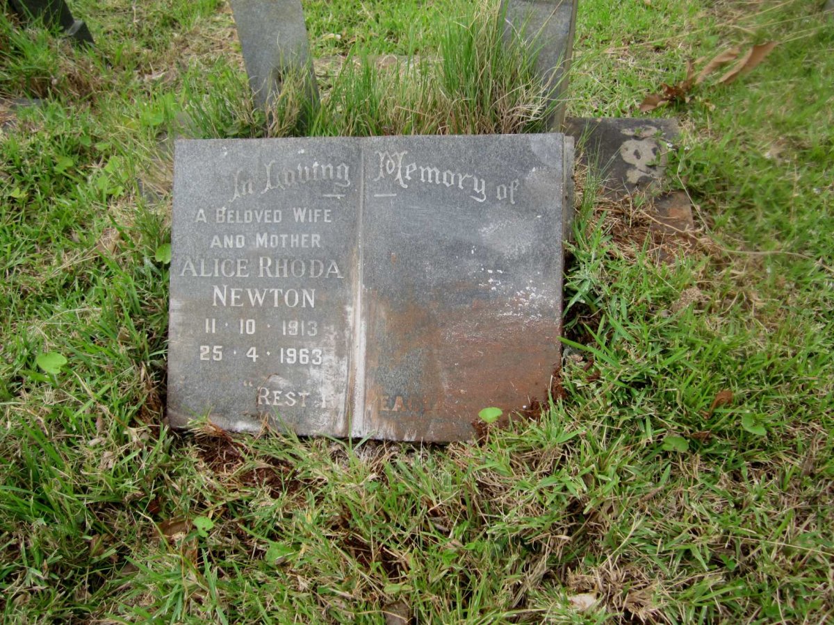 NEWTON Alice Rhoda 1913-1963