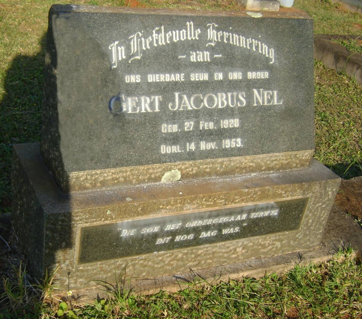 NEL Gert Jacobus 1928-1953