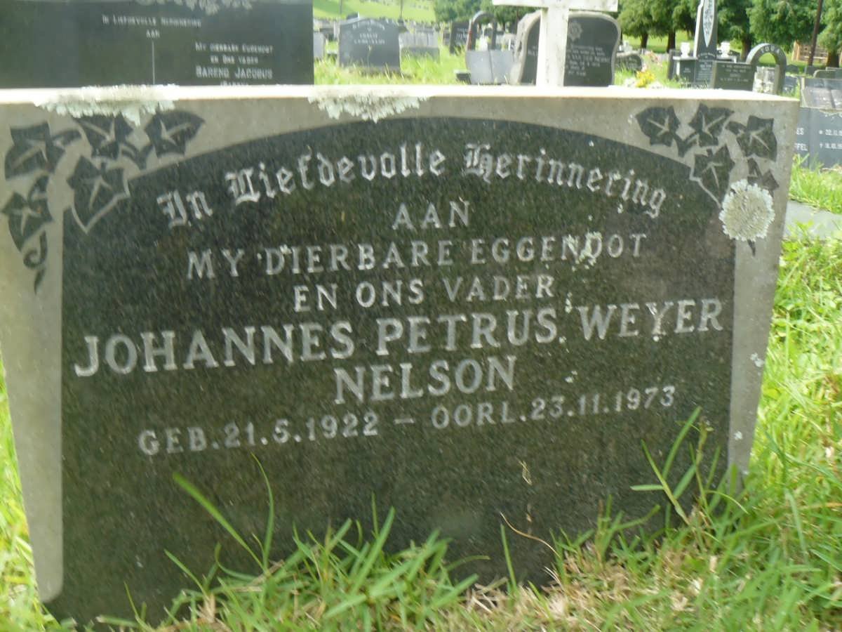 NELSON Johannes Petrus Weyer 1922-1973