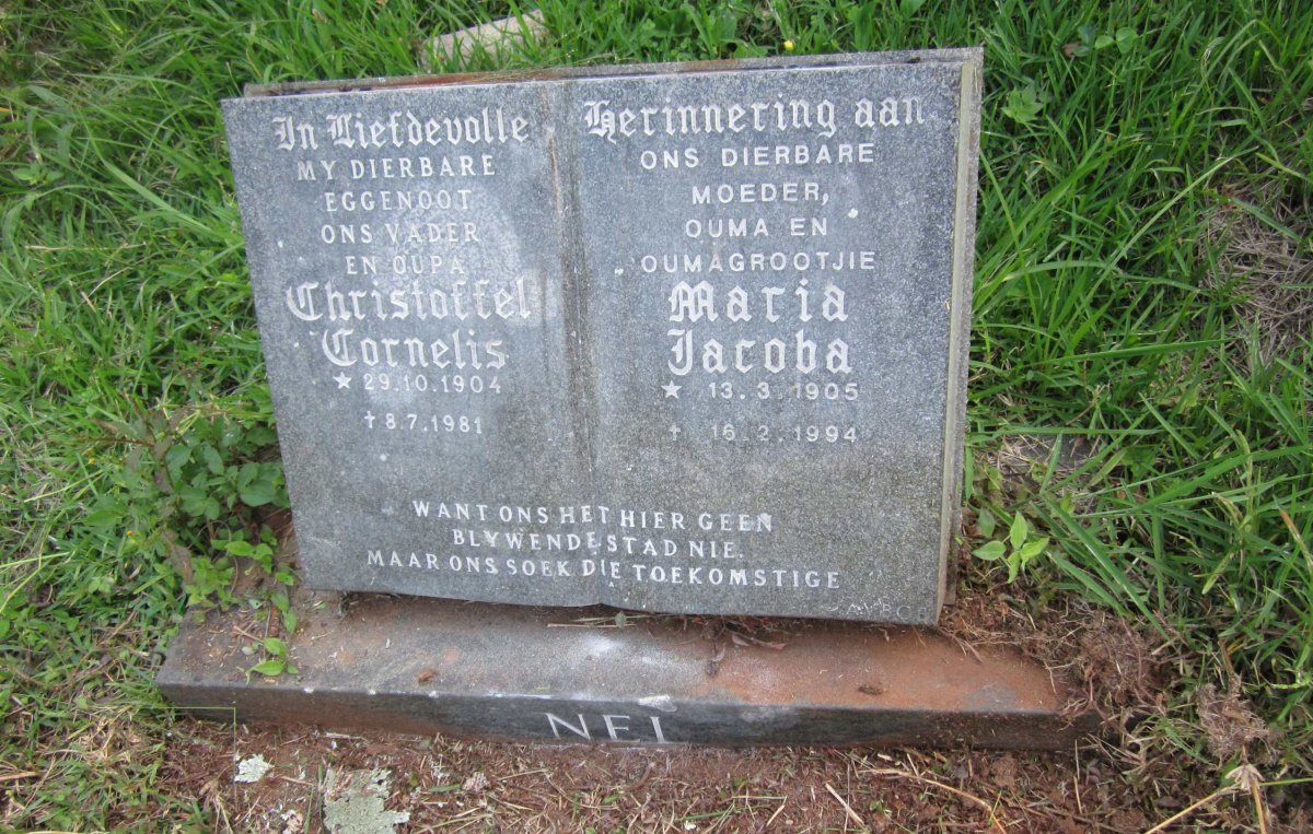 NEL Christoffel Cornelis 1904-1981 &amp; Maria Jacoba 1905-1994