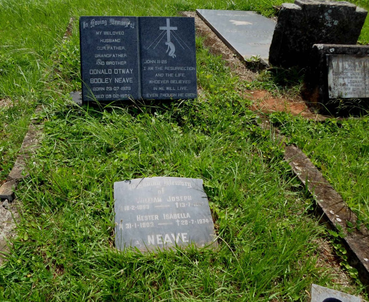 NEAVE William Joseph 1893-1963 &amp; Hester Isabella 1903-1974 :: NEAVE Donald Otway Bodley 1928-1995