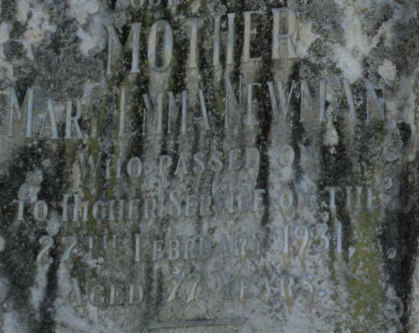 NEWMAN Mary Emma -1931