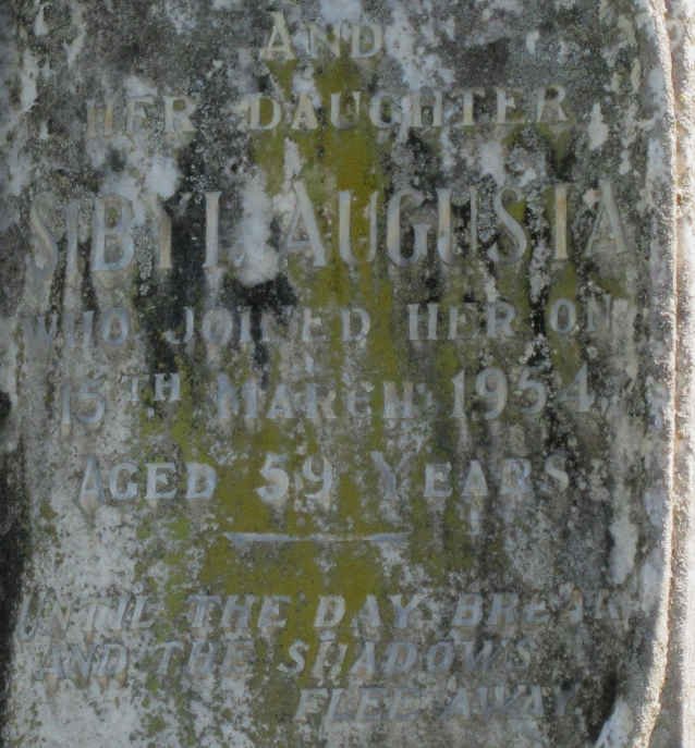 NEWMAN Sibyl Augusta -1954