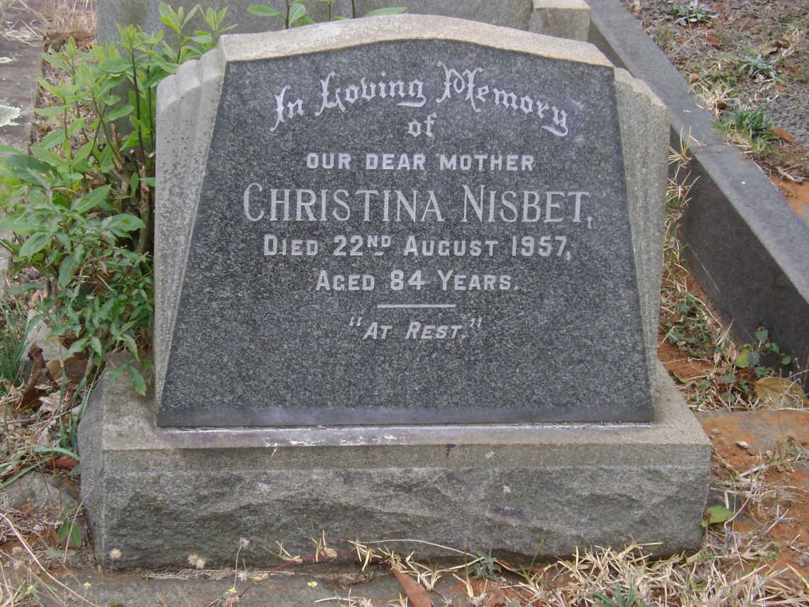 NISBET Christina -1957