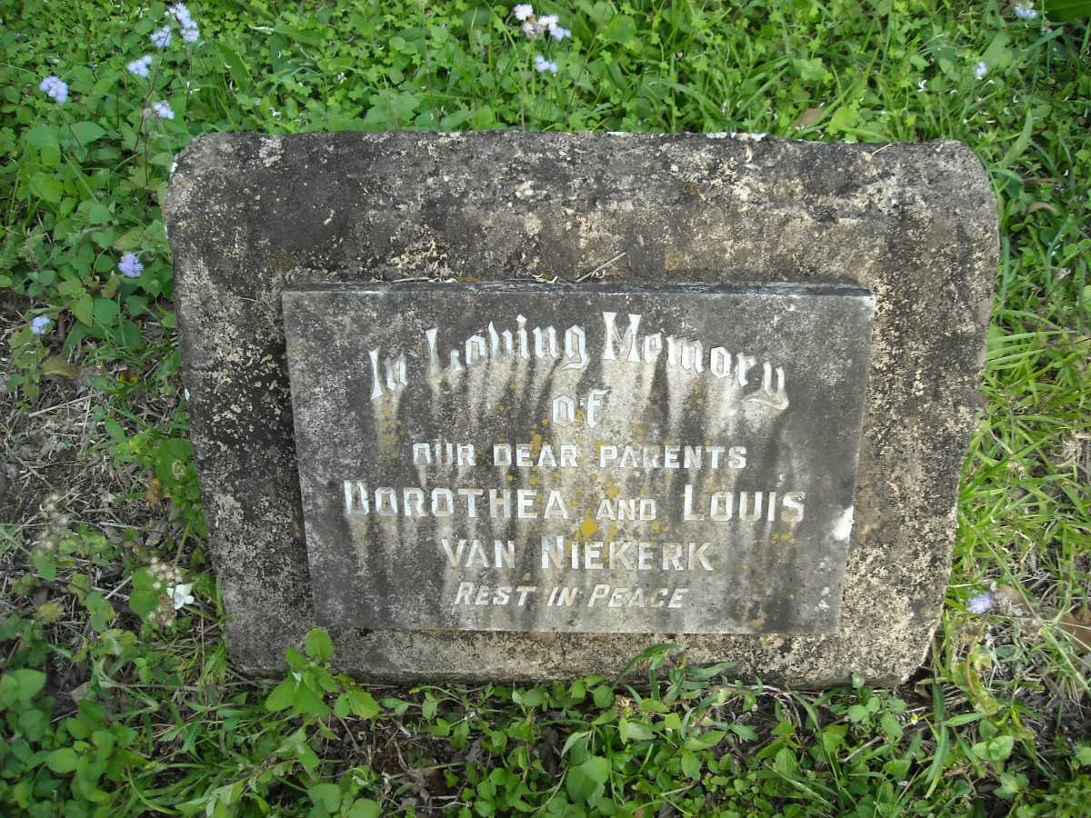 NIEKERK Louis -1965 van &amp; Dorothea -1952