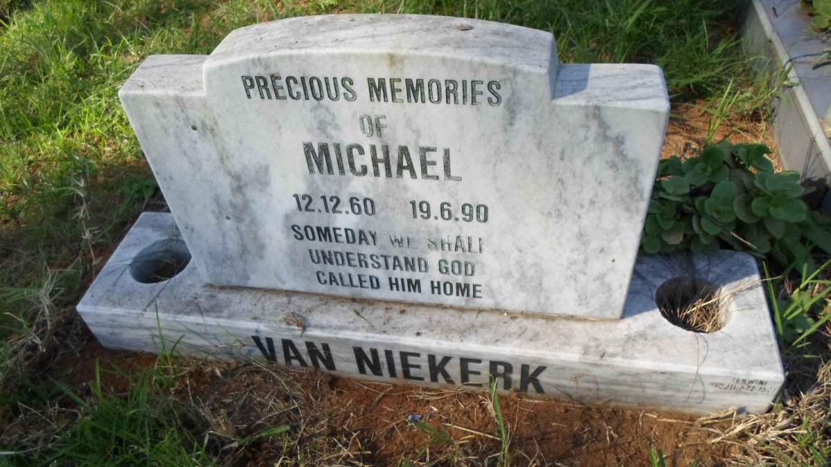 NIEKERK Michael, van 1960-1990