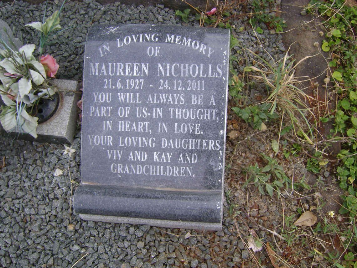 NICHOLLS Sydney Douglas -1942 &amp; Hilda Muriel -1954 :: NICHOLLS Ivo Kingsford -1958 :: McCARTHY David William 1925-1983
