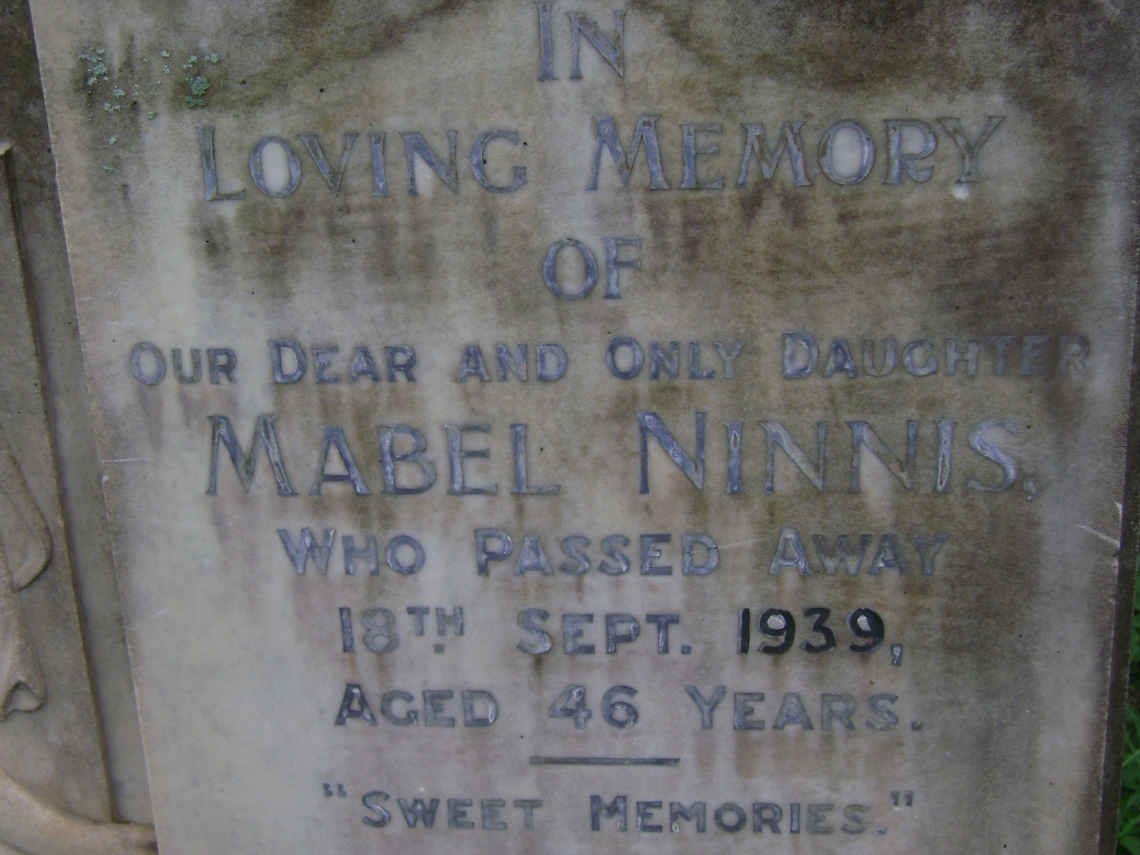 NINNIS Mabel -1939