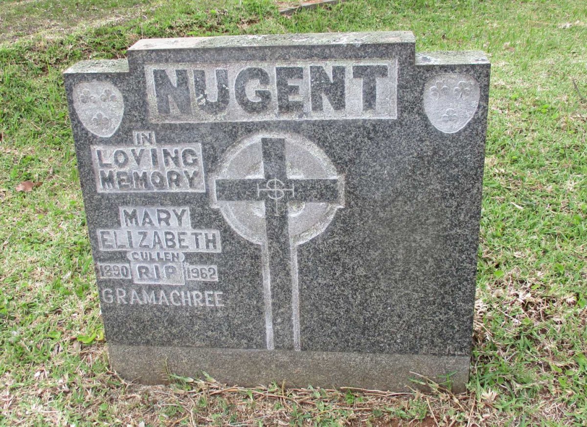 NUGENT Mary Elizabeth 1890-1962