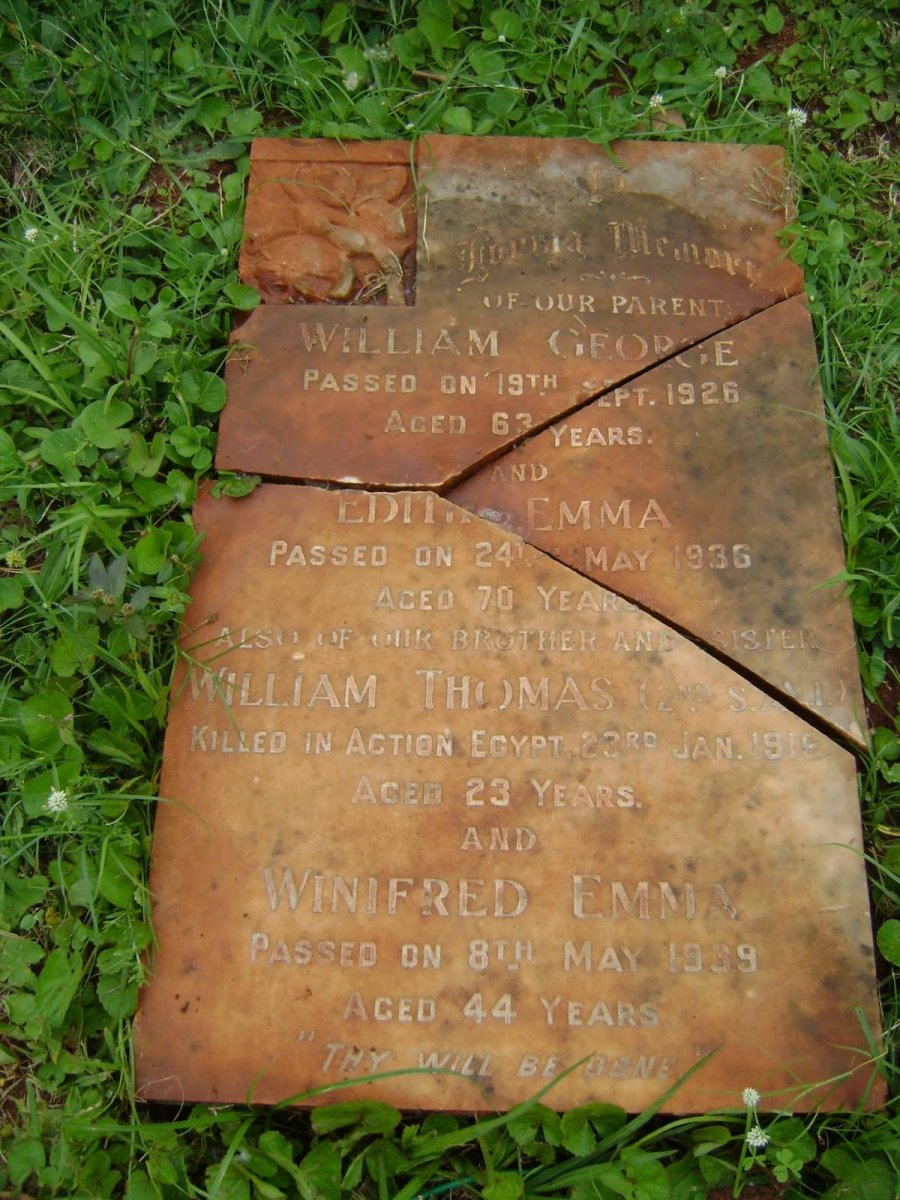 NURSE William George -1926 &amp; Edith Emma -1936 :: NURSE William Thomas -1919 &amp; Winifred Emma -1939