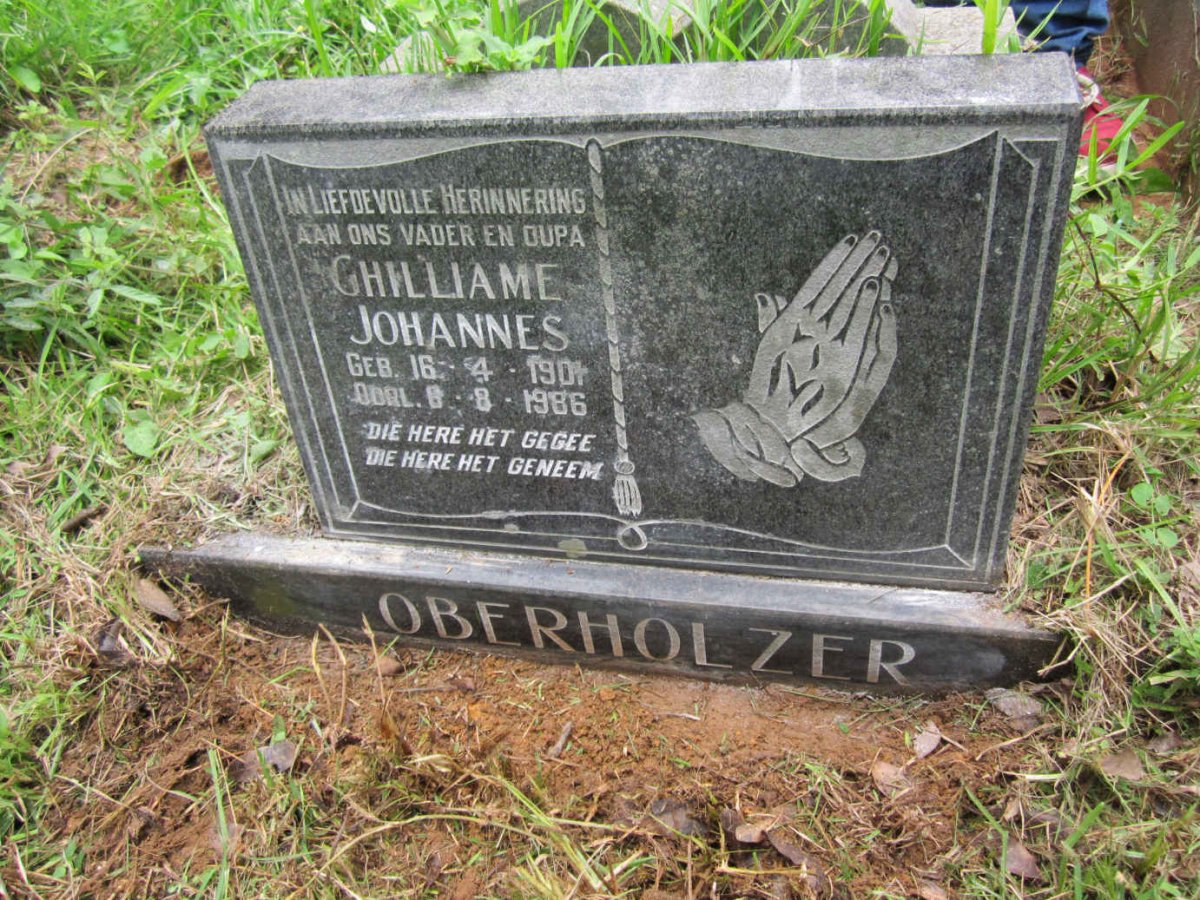 OBERHOLZER Ghilliame Johannes 1901-1986