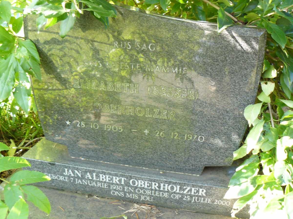 OBERHOLZER Elizabeth 1905-1970 :: OBERHOLZER Jan Albert 1930-2000