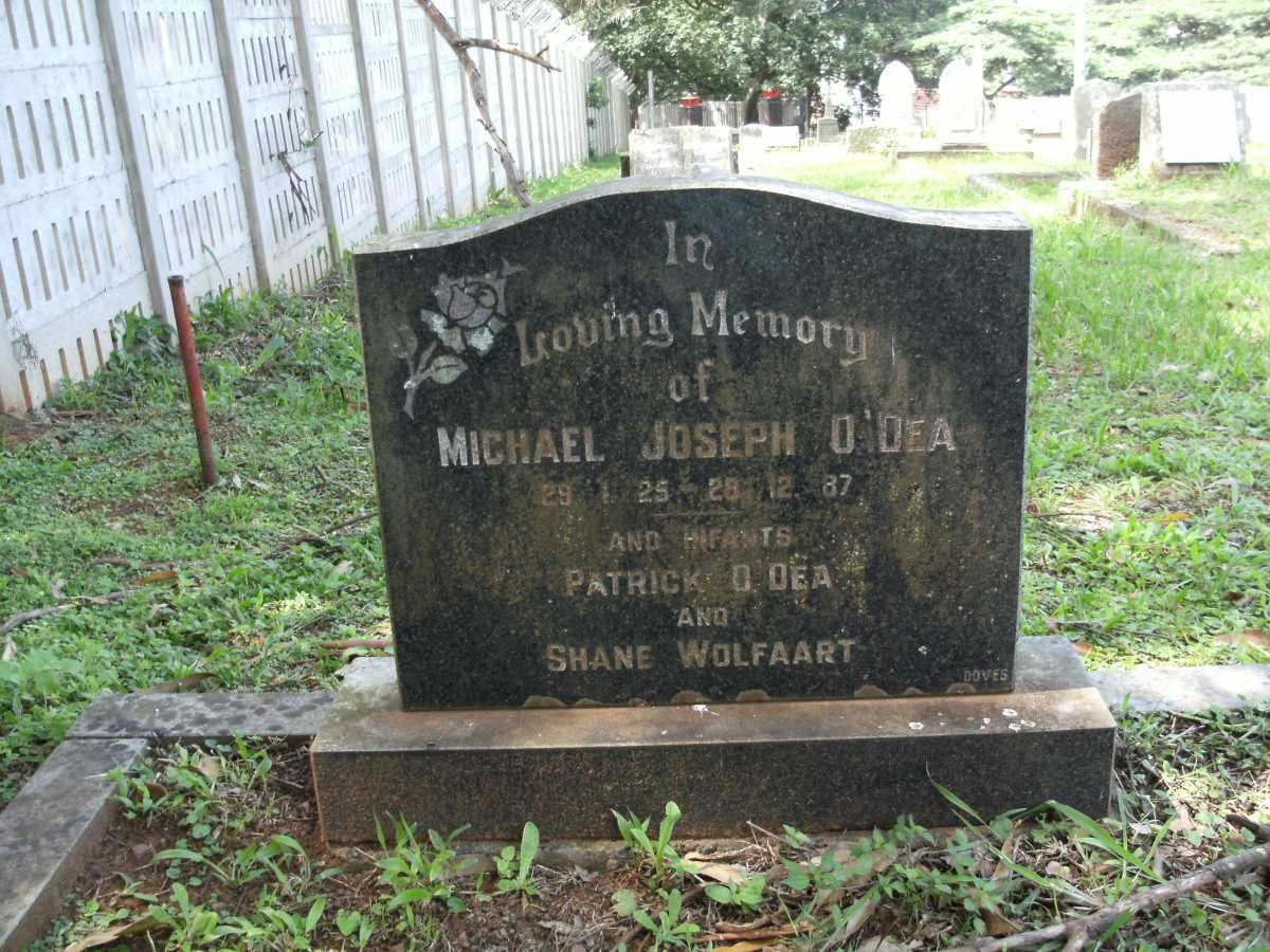 O'DEA Michael Joseph -1925-1987 :: O’DEA Patrick -1949 :: WOLFAART Shane -1976
