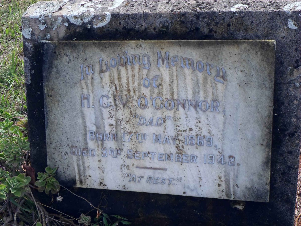O'CONNOR H.C.V. 1869-1942