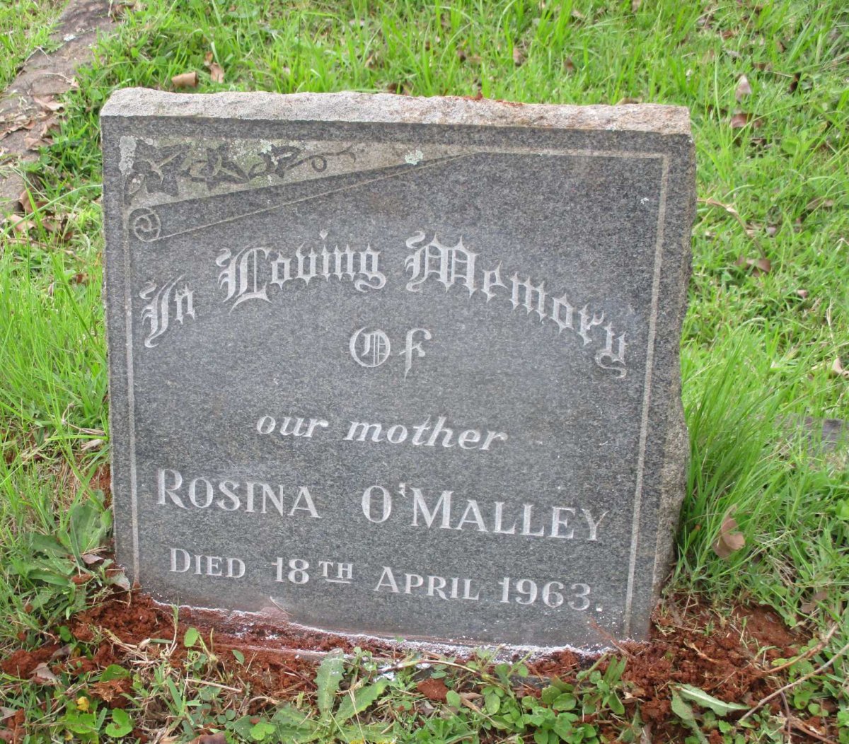 O'MALLEY Rosina -1963