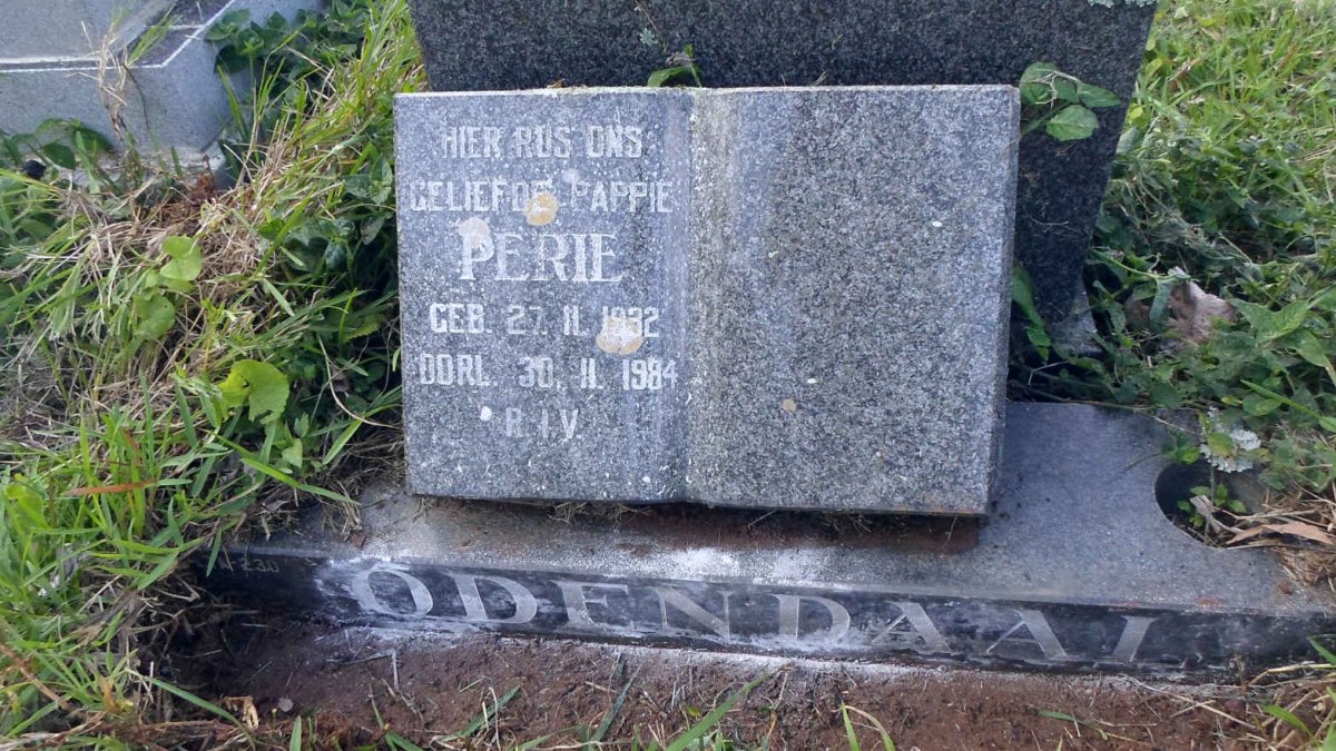 ODENDAAL Perie 1932-1984