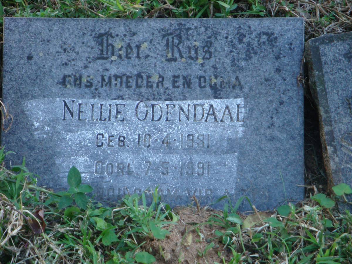 ODENDAAL Nellie 1931-1991