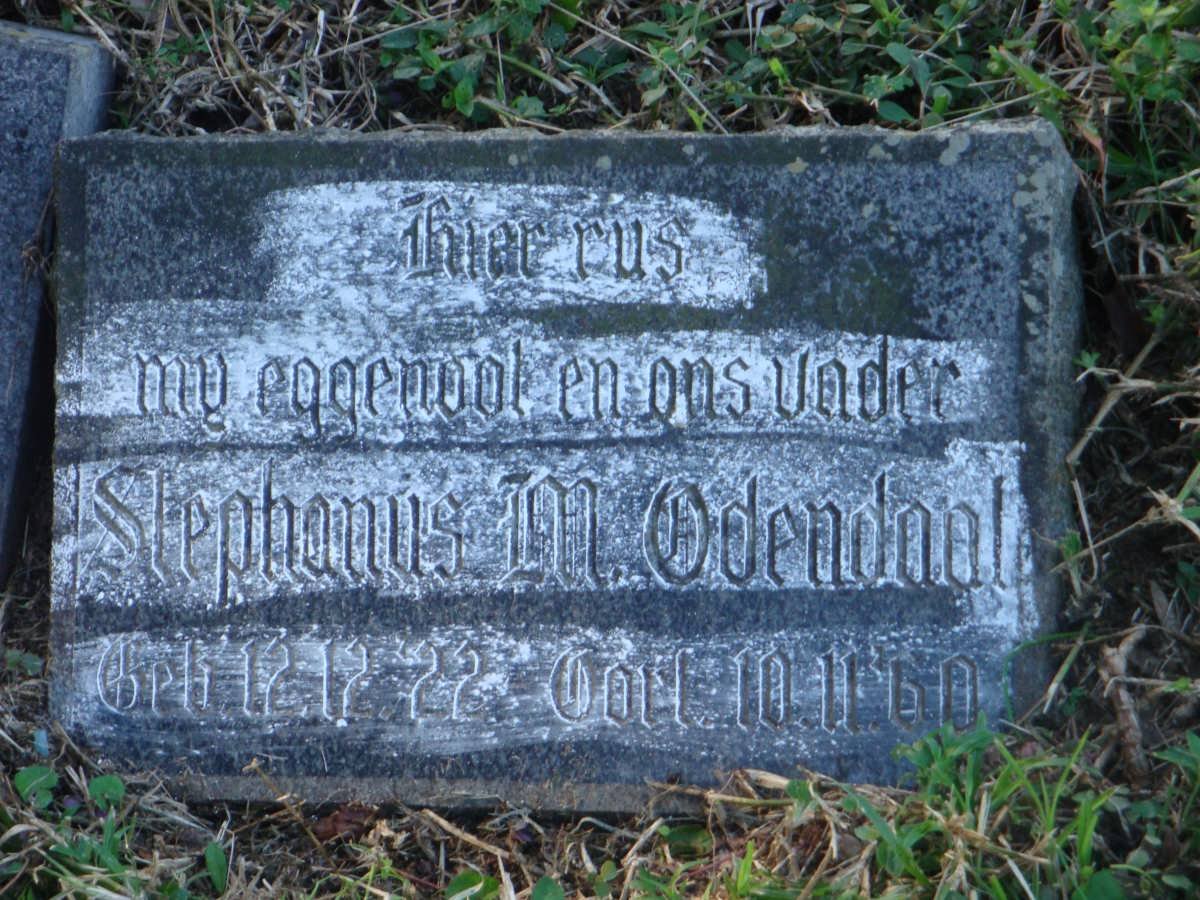 ODENDAAL Stephanus M. 1922-1960
