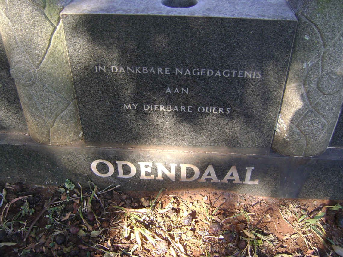 ODENDAAL Lourens Badenhorst 1873-1949 &amp; Elsje Johanna ROSSOUW 1876-1951